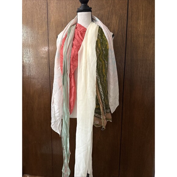 Accessories - Vintage Lot of 100% Silk Scarves 5 pieces. 1-Cacharel